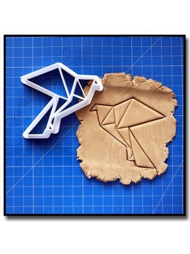Aigle Origami 001 - Emporte-pièce pour pâtes à sucre et sablés sur le thème Origami