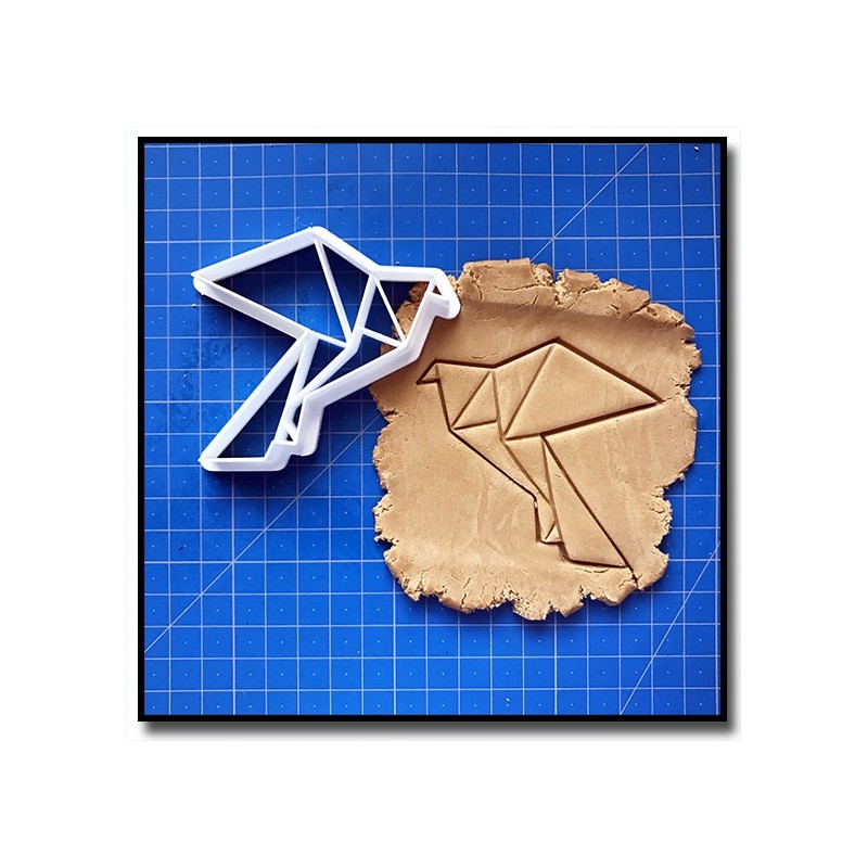 Aigle Origami 001 - Emporte-pièce pour pâtes à sucre et sablés sur le thème Origami