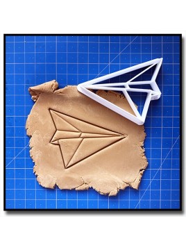 Avion Origami 001 - Emporte-pièce pour pâtes à sucre et sablés sur le thème Origami