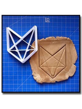 Renard Origami 001 - Emporte-pièce pour pâtes à sucre et sablés sur le thème Origami