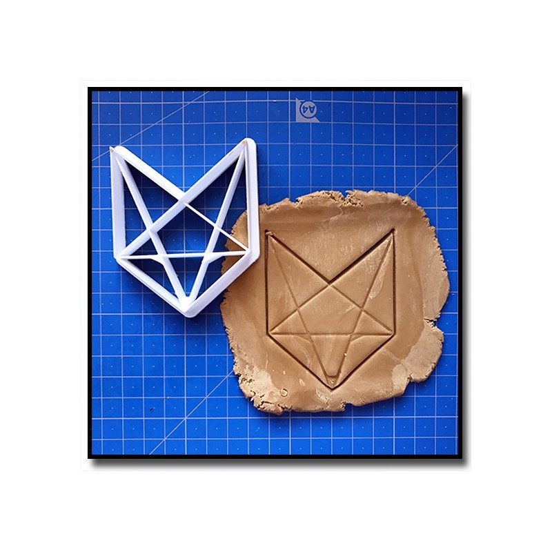Renard Origami 001 - Emporte-pièce pour pâtes à sucre et sablés sur le thème Origami