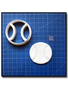 Balle de Baseball 001 - Emporte-pièce pour pâtes à sucre et sablés sur le thème Sports