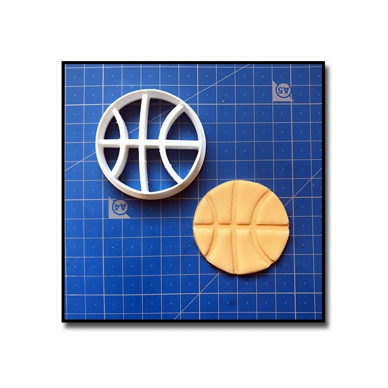 Ballon de Basket 001 - Emporte-pièce pour pâtes à sucre et sablés sur le thème Basketball