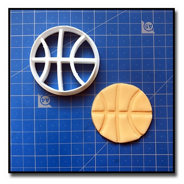 Ballon de Basket 001 - Emporte-pièce pour pâtes à sucre et sablés sur le thème Basketball