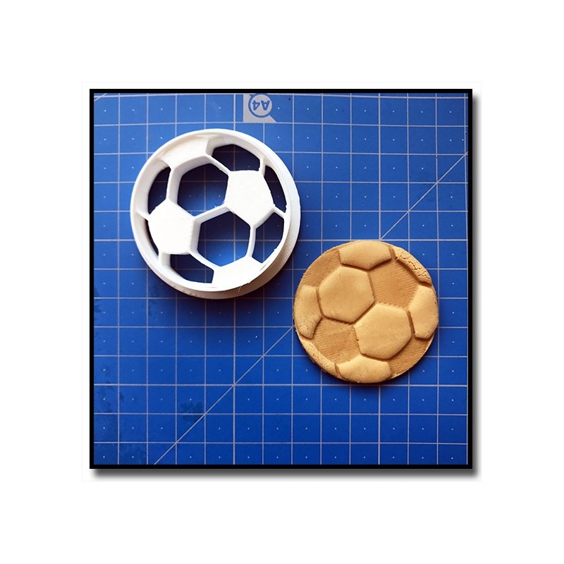 Ballon de Football 001 - Emporte-pièce pour pâtes à sucre et sablés sur le thème Football