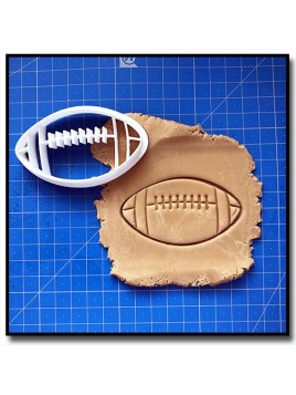Ballon de Football Américain 001 - Emporte-pièce pour pâtes à sucre et sablés sur le thème Sports