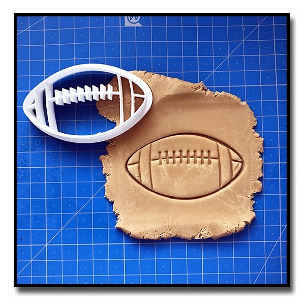 Ballon de Football Américain 001 - Emporte-pièce pour pâtes à sucre et sablés sur le thème Sports