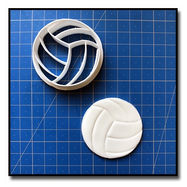 Ballon de Volley 001 - Emporte-pièce pour pâtes à sucre et sablés sur le thème Sports