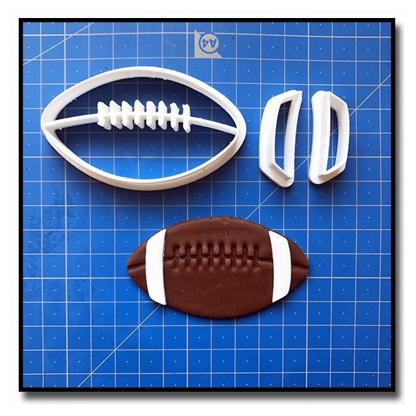 Ballon de Football Américain 101 - Emporte-pièce en Kit pour pâtes à sucre et sablés sur le thème Football