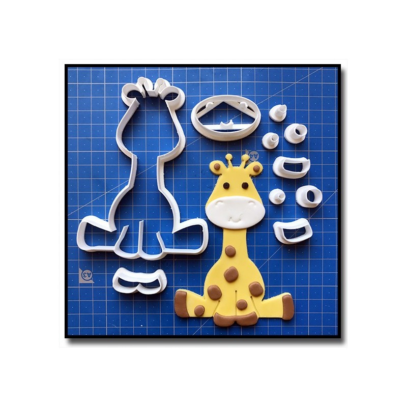 Girafe Bébé 101 - Emporte-pièce en Kit pour pâtes à sucre et sablés sur le thème Safari