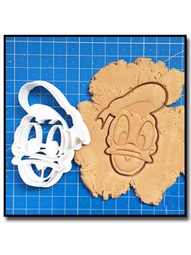 Donald Duck Visage 001 - Emporte-pièce pour pâtes à sucre et sablés sur le thème La bande de Mickey
