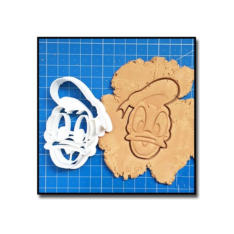 Donald Duck Visage 001 - Emporte-pièce pour pâtes à sucre et sablés sur le thème La bande de Mickey