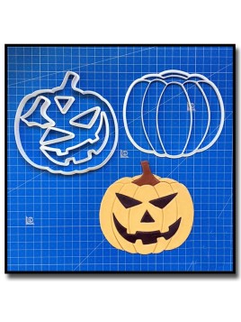 Citrouille d'Halloween 101 - Emporte-pièce en Kit pour pâtes à sucre et sablés sur le thème Halloween