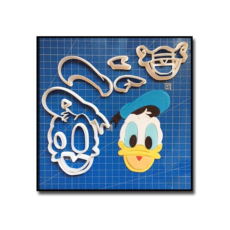 Donald Duck Visage 101 - Emporte-pièce en Kit pour pâtes à sucre et sablés sur le thème La bande de Mickey