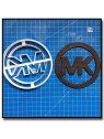 MK Logo 201 - Emporte-pièce pour pâtes à sucre et sablés sur le thème Mode & Fashion