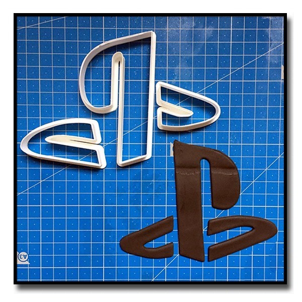 Playstation Logo 101 - Emporte-pièce en Kit pour pâtes à sucre et sablés sur le thème Jeux Vidéos