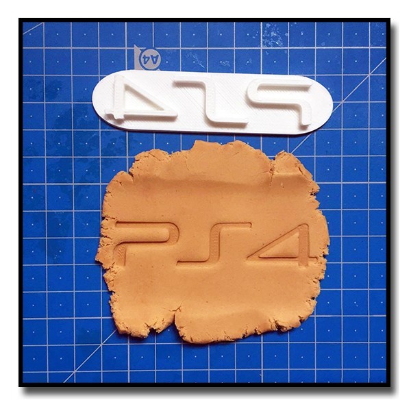 PS4 Logo 301 - Tampon pour pâtes à sucre et sablés sur le thème Jeux Vidéos