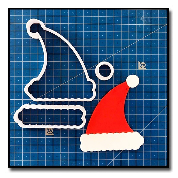 Bonnet de Noël 101 - Emporte-pièce en Kit pour pâtes à sucre et sablés sur le thème Noël
