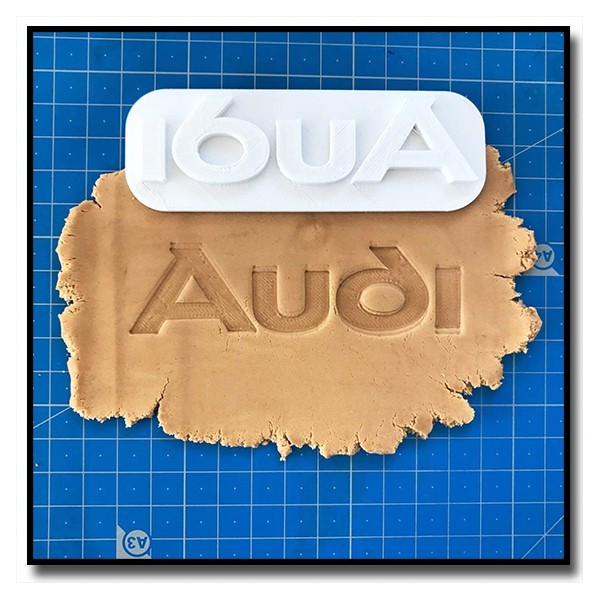 Audi Logo 301 - Tampon pour pâtes à sucre et sablés sur le thème Voiture