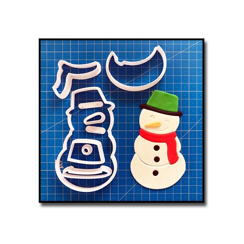 Bonhomme de neige 101 - Emporte-pièce en Kit pour pâtes à sucre et sablés sur le thème Noël
