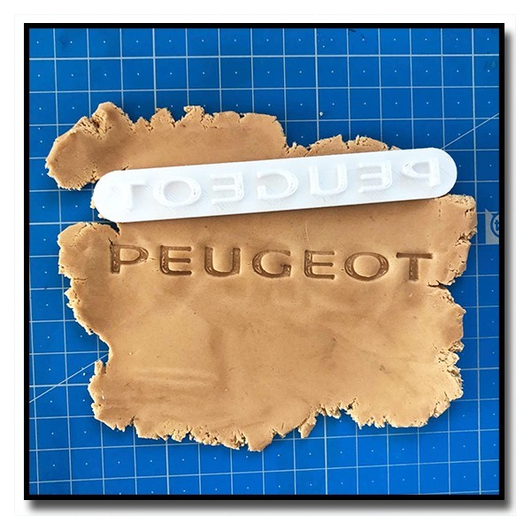 Peugeot Logo 301 - Tampon pour pâtes à sucre et sablés sur le thème Voiture