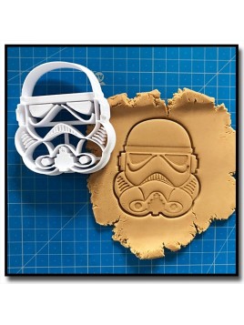 Stormtrooper 001 - Emporte-pièce pour pâtes à sucre et sablés sur le thème Star Wars