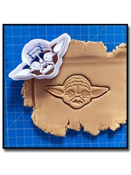 Yoda 001 - Emporte-pièce pour pâtes à sucre et sablés sur le thème Star Wars