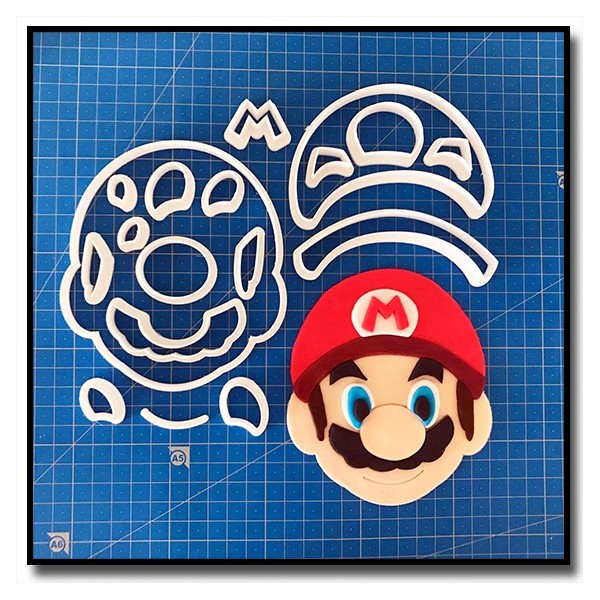 Mario 102 - Emporte-pièce en Kit pour pâtes à sucre et sablés sur le thème Super Mario