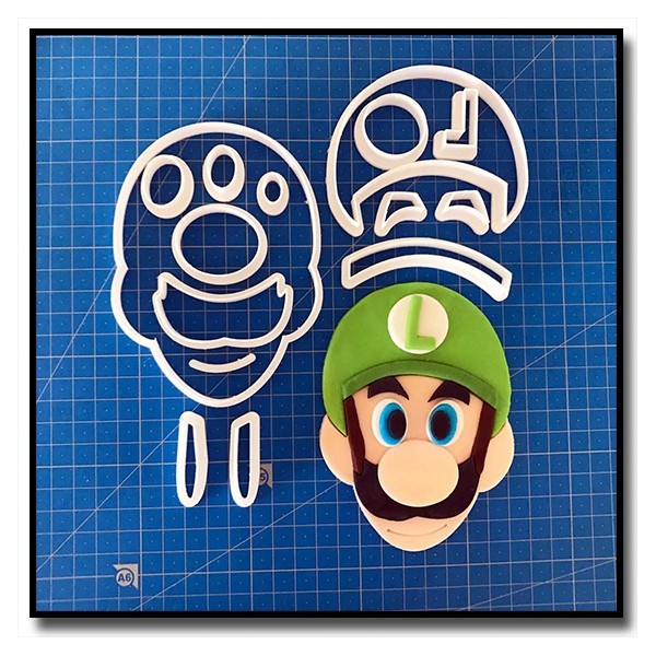 Luigi 102 - Emporte-pièce en Kit pour pâtes à sucre et sablés sur le thème Super Mario