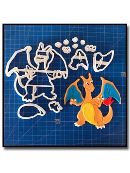 Dracaufeu 101 - Emporte-pièce en Kit pour pâtes à sucre et sablés sur le thème Pokemon