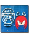 Knuckles 101 - Emporte-pièce en Kit pour pâtes à sucre et sablés sur le thème Sonic