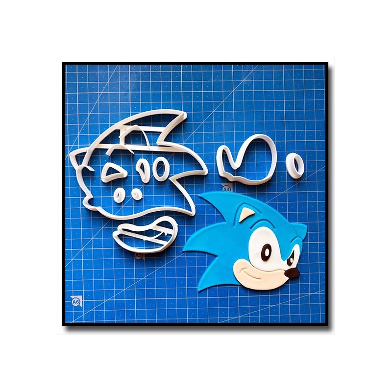 Sonic 101 - Emporte-pièce en Kit pour pâtes à sucre et sablés sur le thème Sonic
