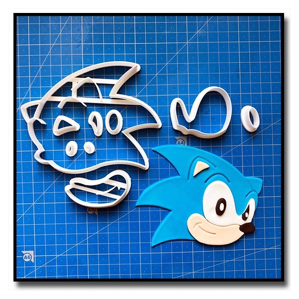 Sonic 101 - Emporte-pièce en Kit pour pâtes à sucre et sablés sur le thème Sonic