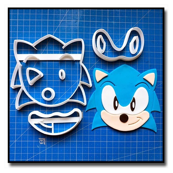Sonic 102 - Emporte-pièce en Kit pour pâtes à sucre et sablés sur le thème Sonic