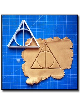 Reliques de la Mort 002 - Emporte-pièce pour pâtes à sucre et sablés sur le thème Harry Potter