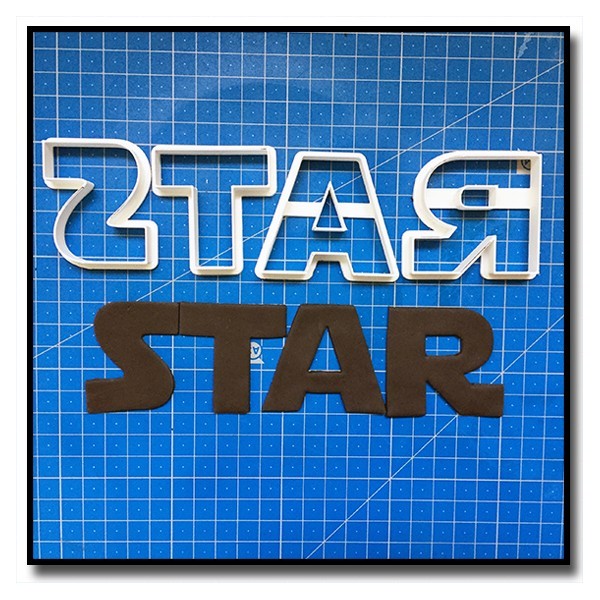 Star Wars Typographie 201 - Emporte-pièce pour pâtes à sucre et sablés sur le thème Star Wars