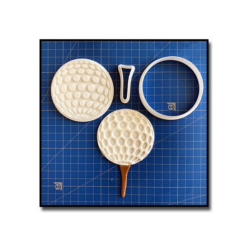 Balle de Golf 101 - Emporte-pièce en Kit pour pâtes à sucre et sablés sur le thème Golf