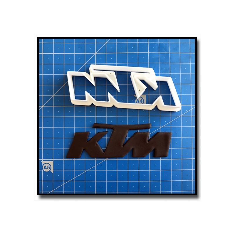 KTM Logo 201 - Emporte-pièce pour pâtes à sucre et sablés sur le thème Moto