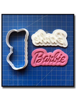 Barbie Logo 101 - Emporte-pièce en Kit pour pâtes à sucre et sablés sur le thème Barbie