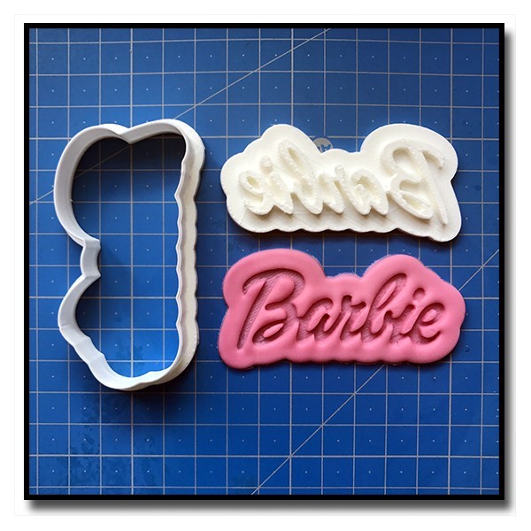 Barbie Logo 101 - Emporte-pièce en Kit pour pâtes à sucre et sablés sur le thème Barbie