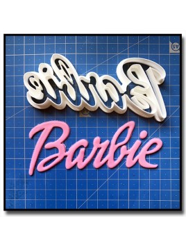 Barbie Logo 201 - Emporte-pièce pour pâtes à sucre et sablés sur le thème Barbie