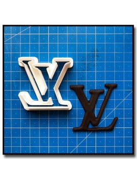 LV Logo 201 - Emporte-pièce pour pâtes à sucre et sablés sur le thème Mode & Fashion