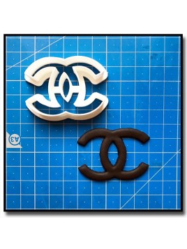 CH Logo 201 - Emporte-pièce pour pâtes à sucre et sablés sur le thème Mode & Fashion