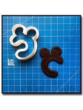 Mickey Typographie 201 - Emporte-pièce pour pâtes à sucre et sablés sur le thème La bande de Mickey