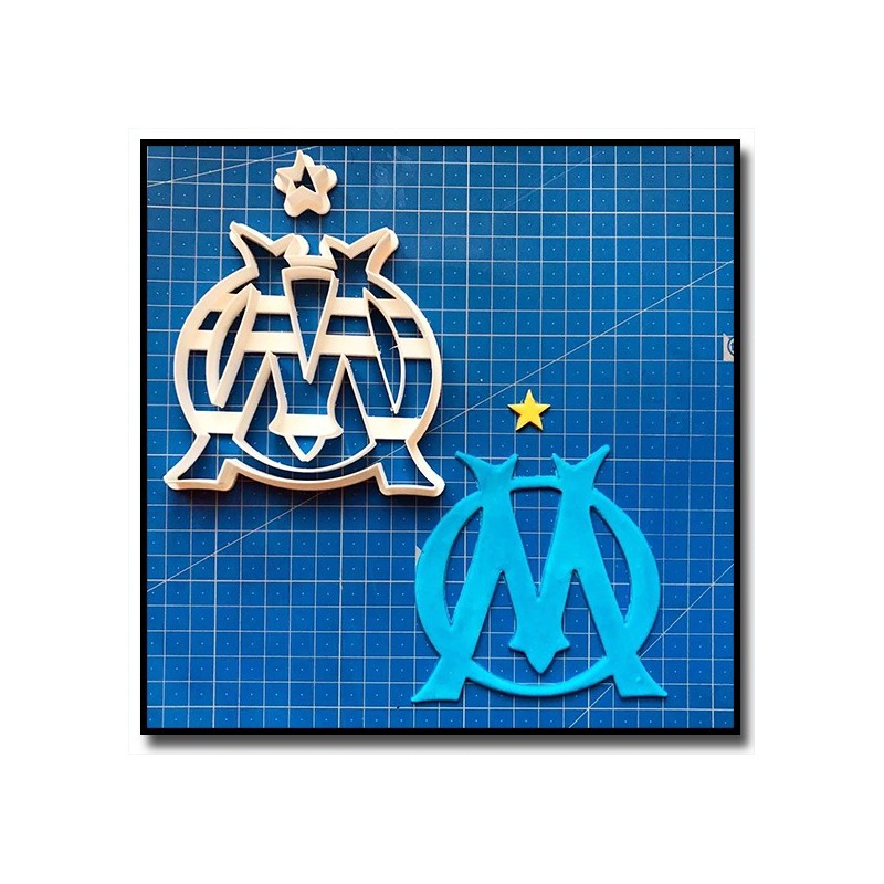 Olympique de Marseille OM 101 - Emporte-pièce en Kit pour pâtes à sucre et sablés sur le thème Football