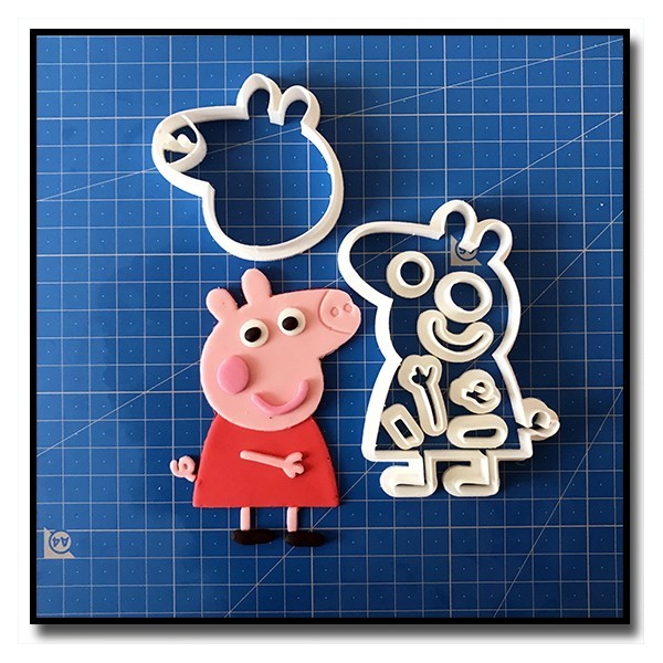 Peppa Pig 103 - Emporte-pièce en Kit pour pâtes à sucre et sablés sur le thème Peppa Pig