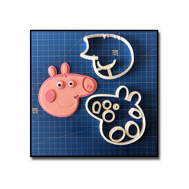 Peppa Pig 102 - Emporte-pièce en Kit pour pâtes à sucre et sablés sur le thème Peppa Pig