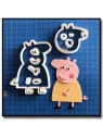 Maman Pig 101 - Emporte-pièce en Kit pour pâtes à sucre et sablés sur le thème Peppa Pig
