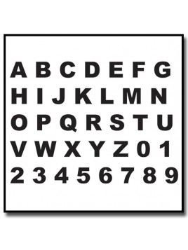 Arial Black Typographie 201 - Emporte-pièce pour pâtes à sucre et sablés sur le thème Alphabet & Nombre