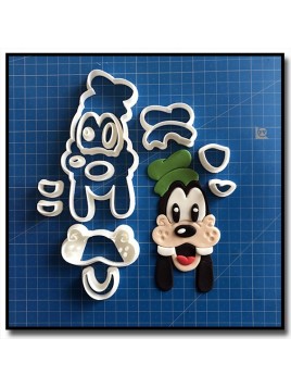 Dingo Visage 101 - Emporte-pièce en Kit pour pâtes à sucre et sablés sur le thème La bande de Mickey